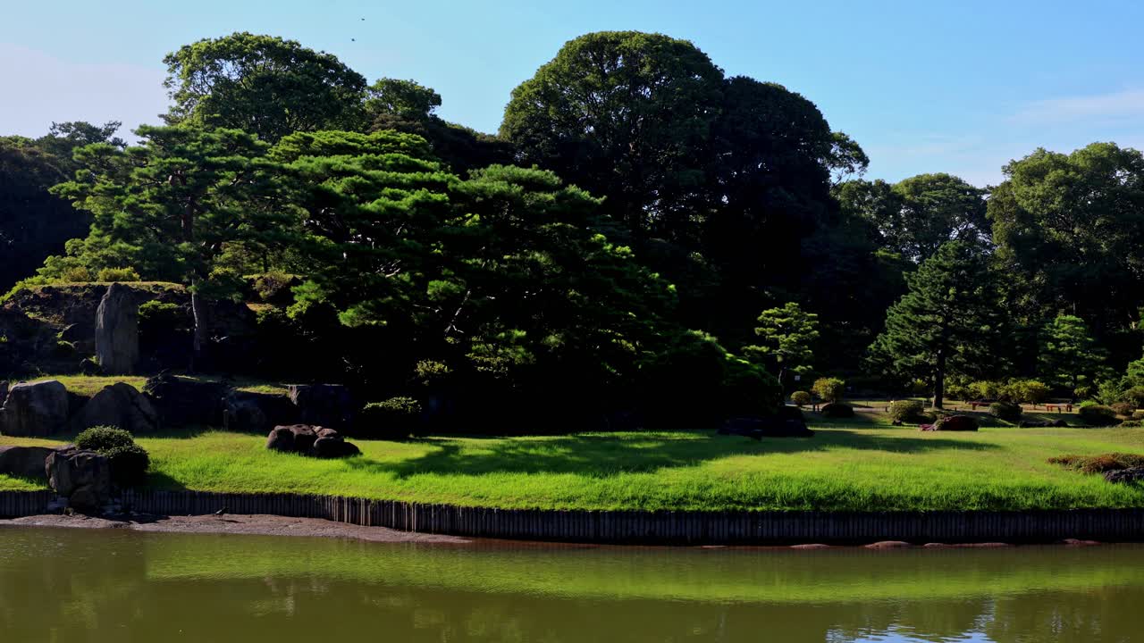 리쿠기엔 정원의 아름다운 풍경