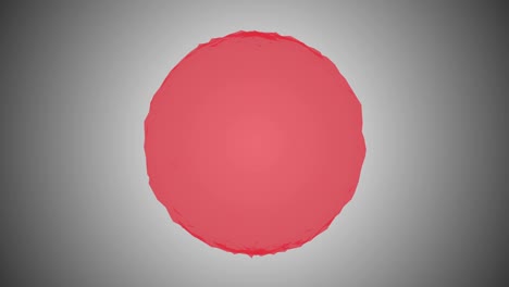 abstracto esfera de bola 3d movimiento fondo rojo gris