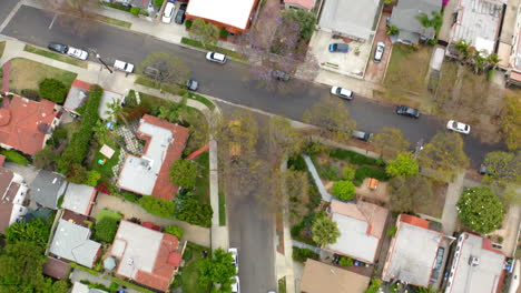 aerial view of a suburban residential neighborhood