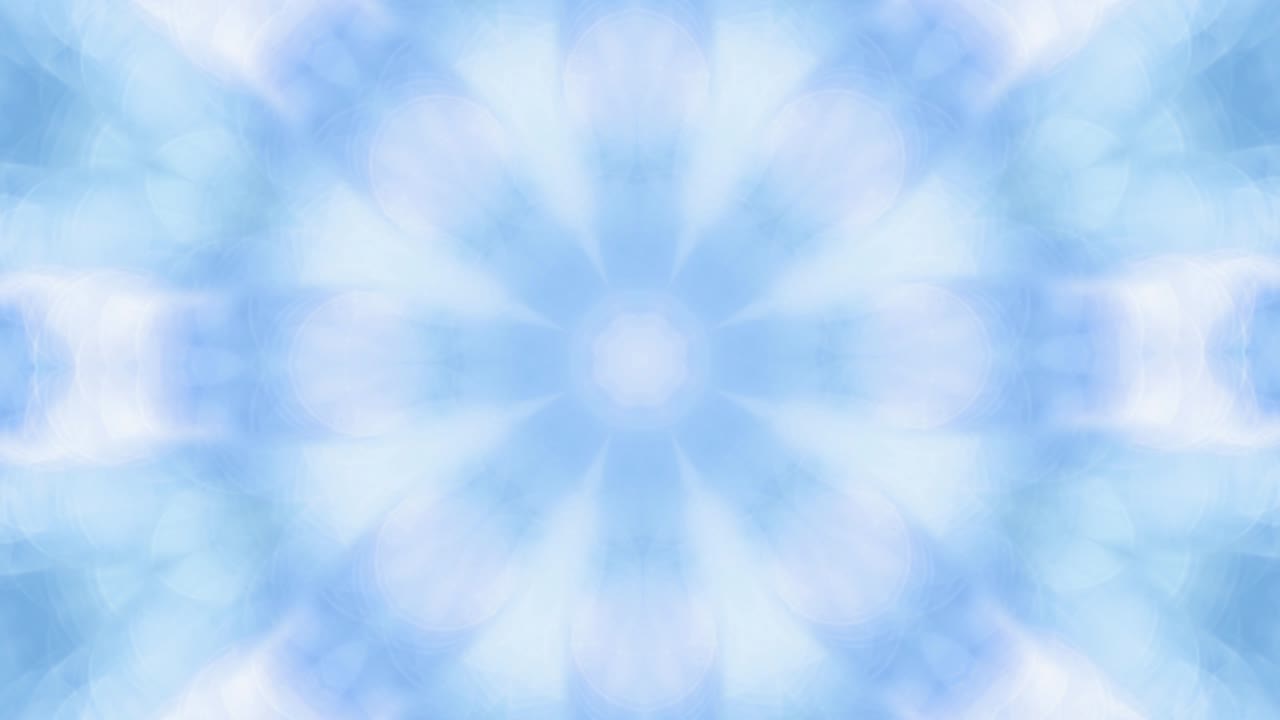 Sfondo bokeh blu astratto e sfocato di luci natalizie in 4K.