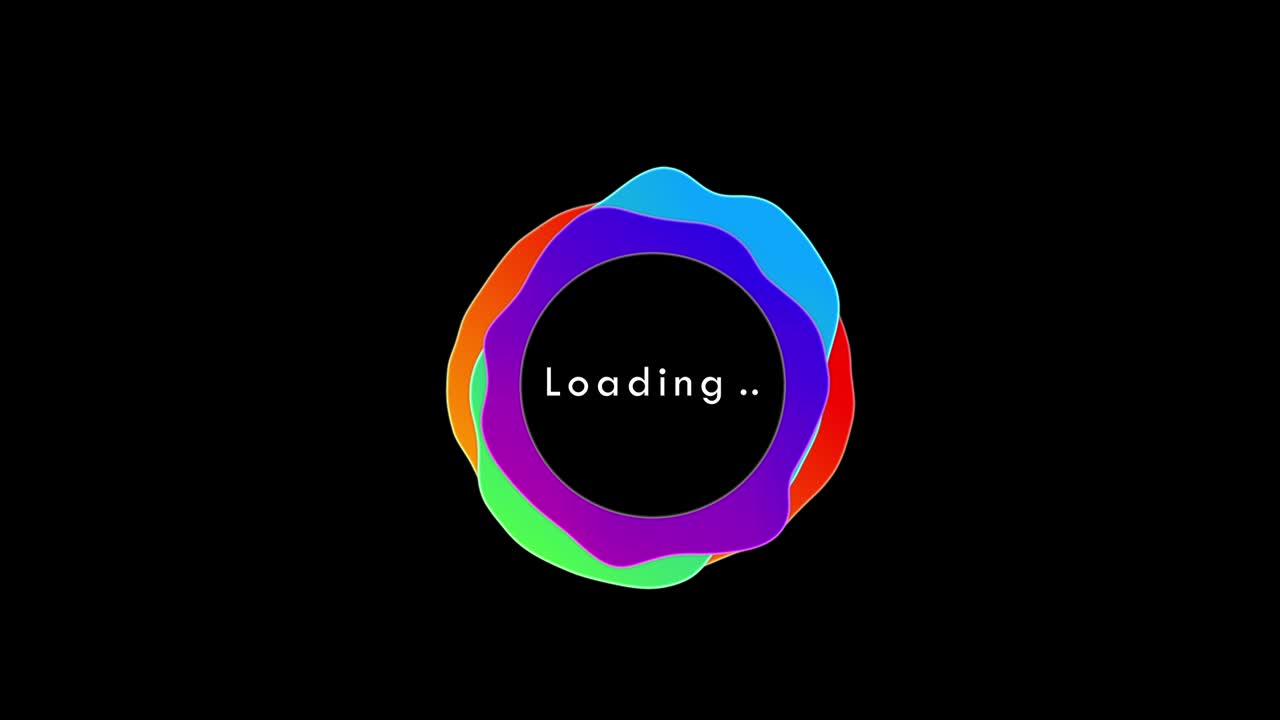 экран загрузки, видео анимация 4k