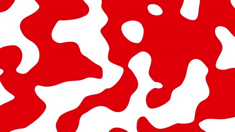 abstract animation of red shapes morphing on white background. seamless loop animated background, wallpaper.