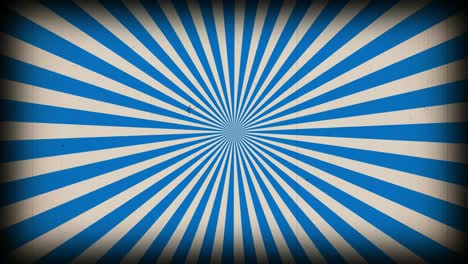 sunburst vintage rays background. rotating retro sun ray animation background. animated shining sunrise with old vintage film strip effect.