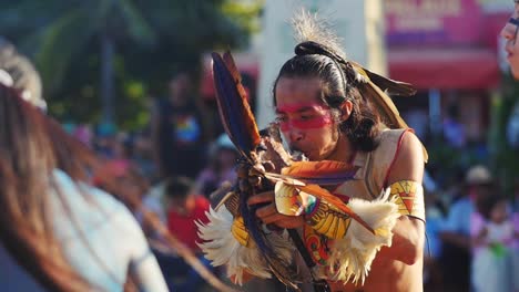 Cultural-exhibition-at-Playa-del-Carmen-Mexico-Indigenous-drinking-beverage