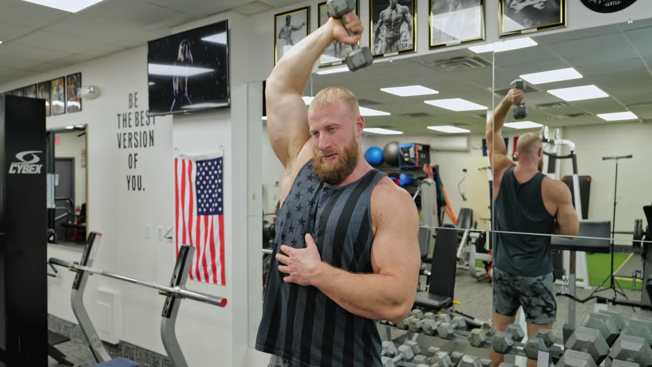 Gym Working Training. Fit Muscle Body Workout