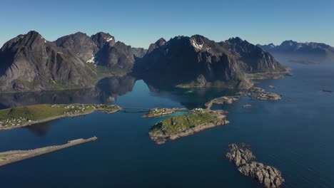 Reine-Lofoten-is-an-archipelago-in-the-county-of-Nordland,-Norway.