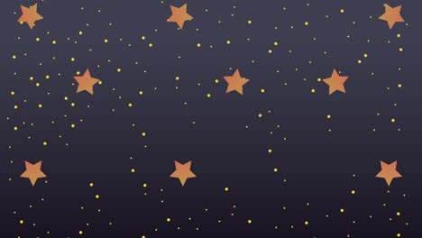 feliz navidad patrón con estrellas doradas
