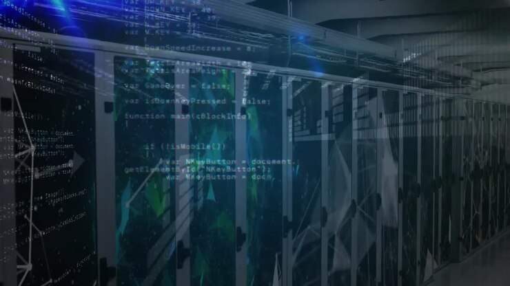 Animation of data processing over computer servers