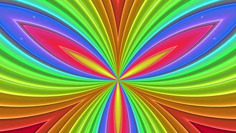 colores del arco iris rayas abstractas, fondo en 4k animación suave sin costuras con color gradiente estructuras simétricas 1