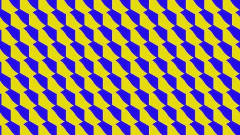 fondo amarillo-azul abstracto de la rotación de los elementos individuales.