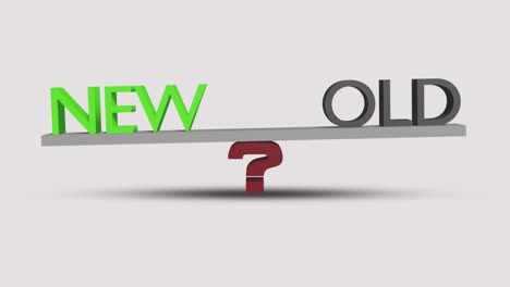 nueva frente a la comparación antigua. animación 3d