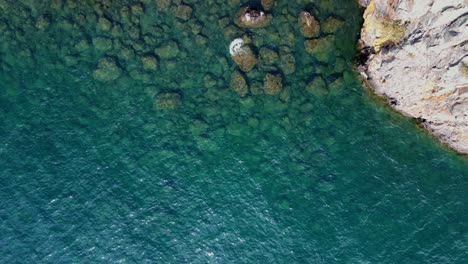 amzing clear water waves of lake superior north shore, minnesota