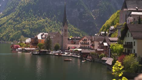 charming alpine village by the lake