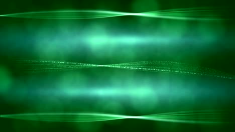 digital particles wave and bokeh motion abstract background - loop stock video