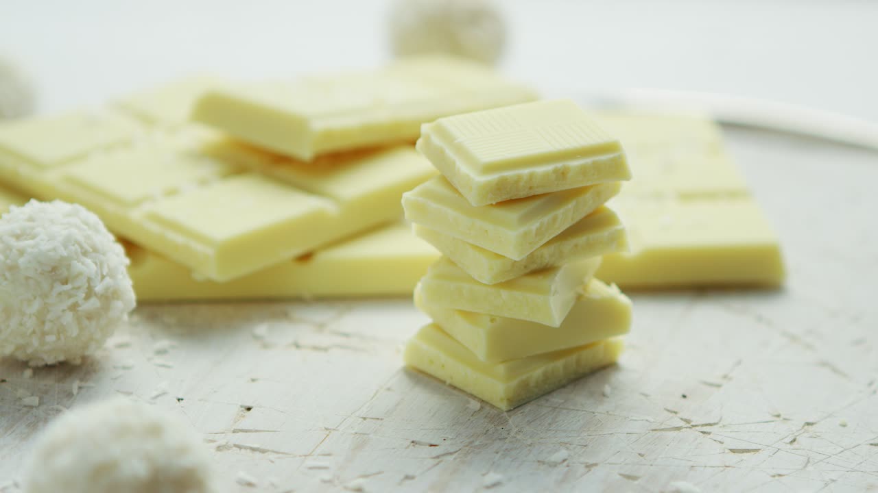 chocolate blanco y dulces