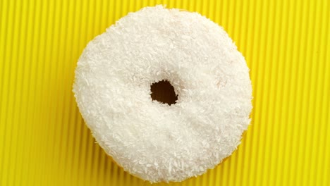 doughnut glazed close-up.