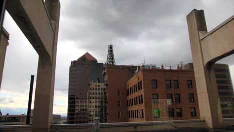 A-30-second-long-time-lapse-of-the-Salt-Lake-City,-Utah-skyline