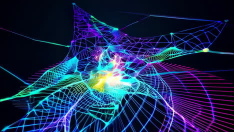 vibrant digital network flow