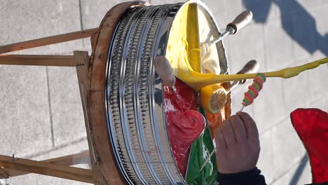 colorful turkish delight cart