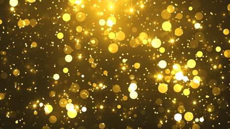 partículas brillantes y estrellas brillantes animación en bucle