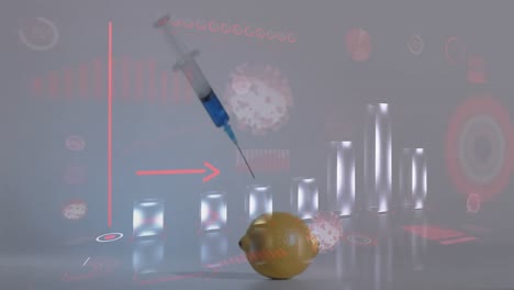 Coronavirus-digital-interface-against-syringe-in-lemon