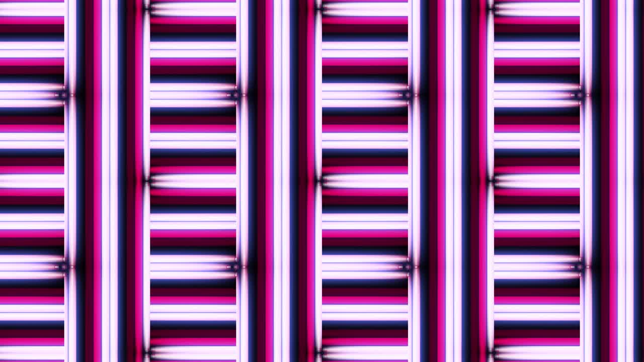 tubos fluorescentes animados de fondo en 4k.