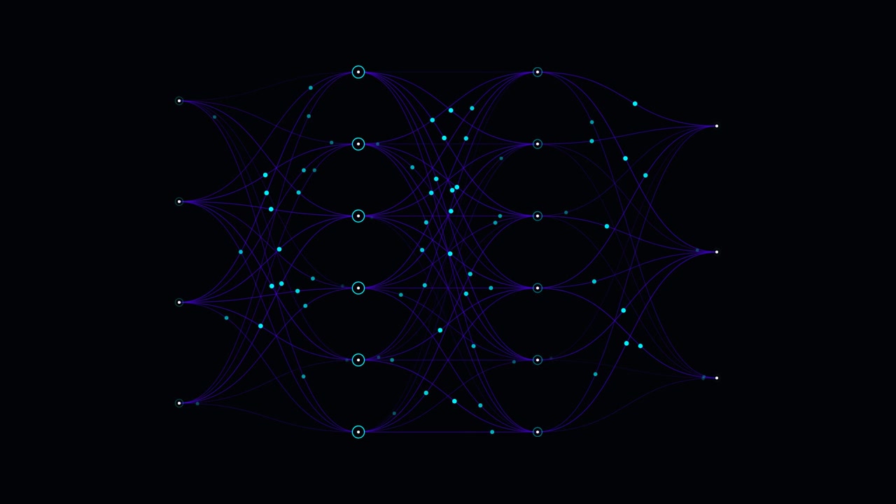 Abstract Neural Network Visualization with Moving Data Particles
