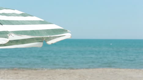 sun umbrellas on beach