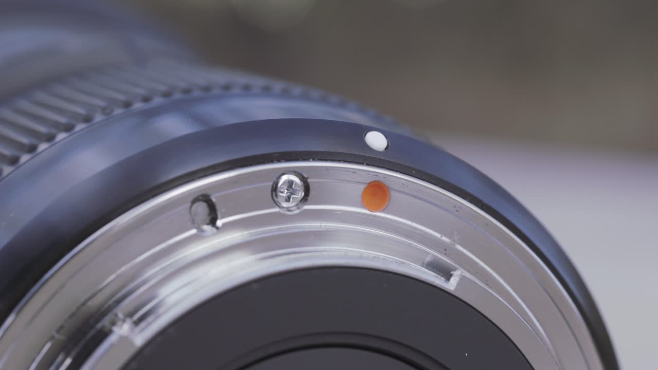 카메라 렌즈의 클로즈업