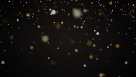 partículas de polvo dorado brillante estilo navideño bucle sin interrupción 4k, podría usarse para fiestas de cumpleaños celebración navidad año nuevo o videos relacionados con proyectos de vacaciones