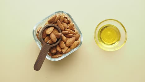 almonds and almond oil