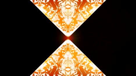 kaleidoscopio en movimiento. gráficos en movimiento de 4k
