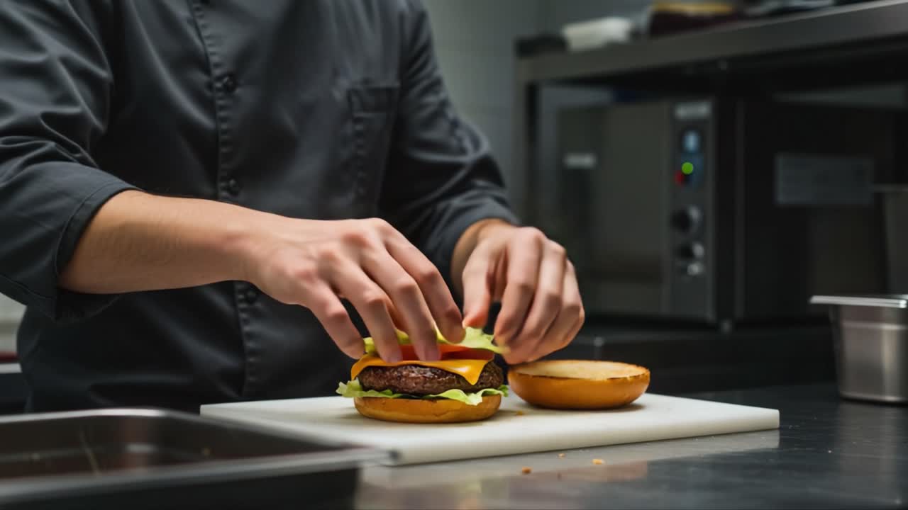 A Culinary Masterpiece in the Making: Expert Chef Assembles a Delicious ...