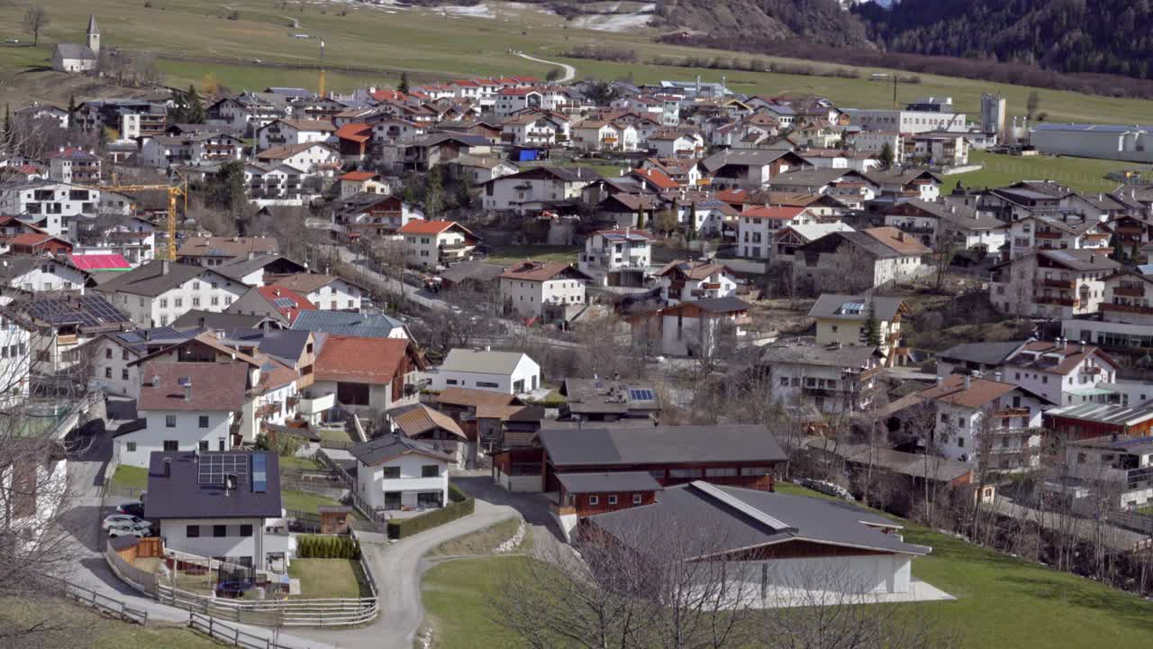 burgeis - burgusio, vinschgau 계곡, 남티롤, 북부 이탈리아를 가로지르는 풍경