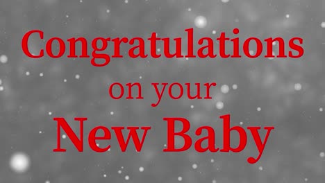 congratulations on your new baby message text animation motion graphics