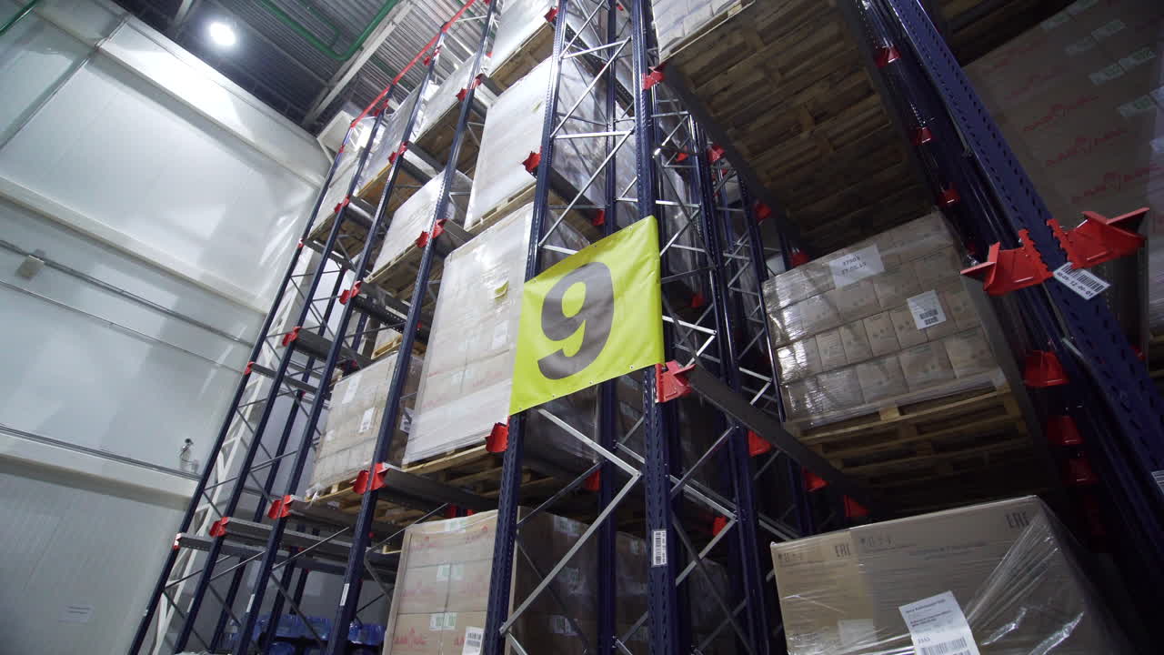 High Bay Warehouse with Racked Pallets