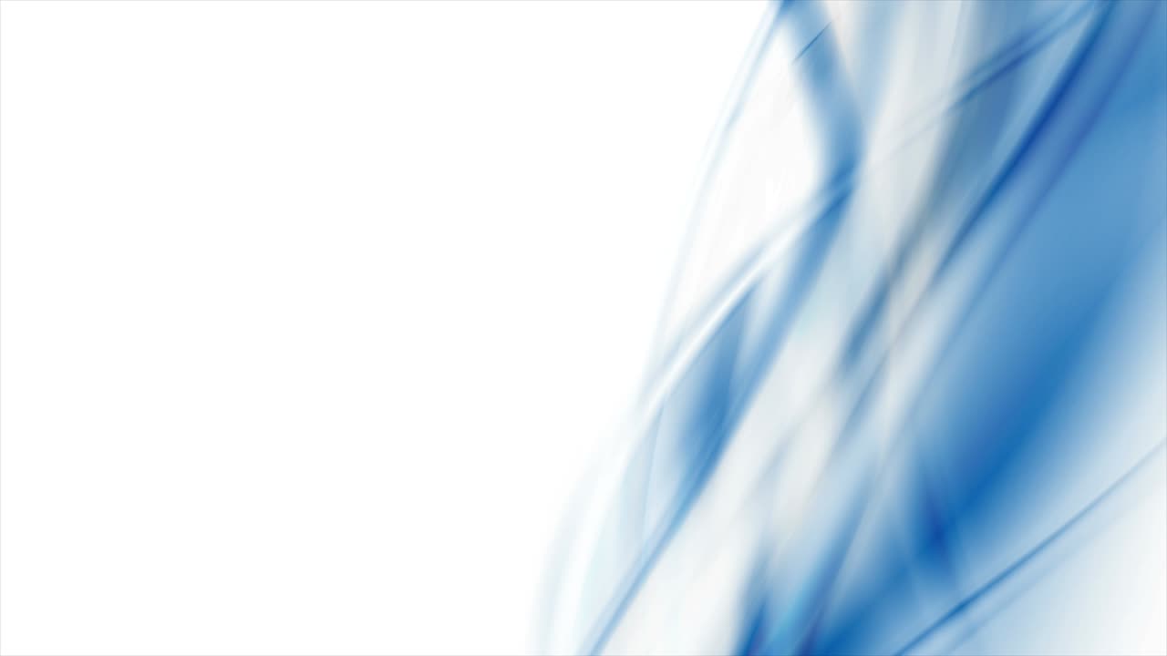 Abstract shiny white blue waves motion design | Premium Stock Video Footage