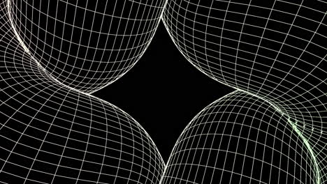 abstract wireframe geometric design