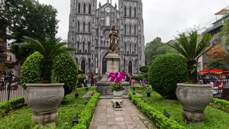 st. joseph's cathedral and surrounding garden