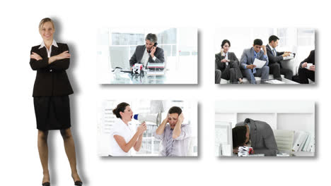 personas estresadas en el trabajo