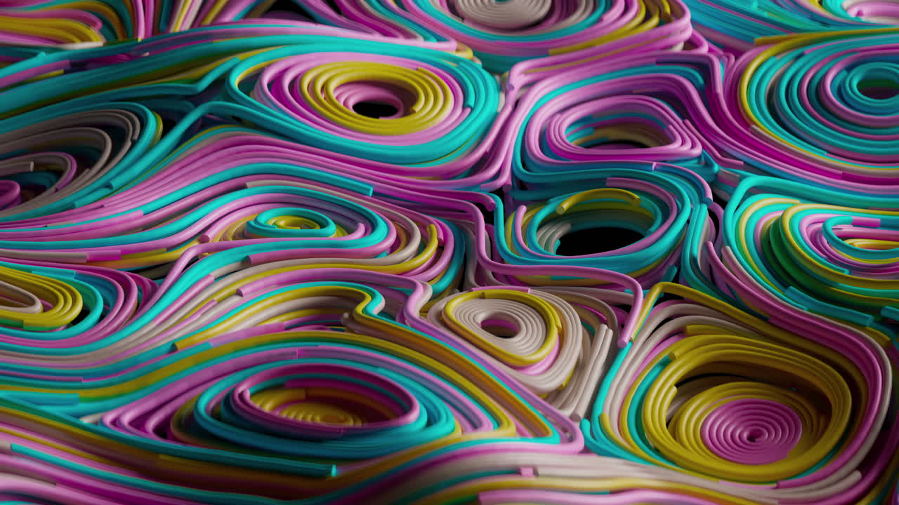 campos circulares topográficos abstractos multicolores