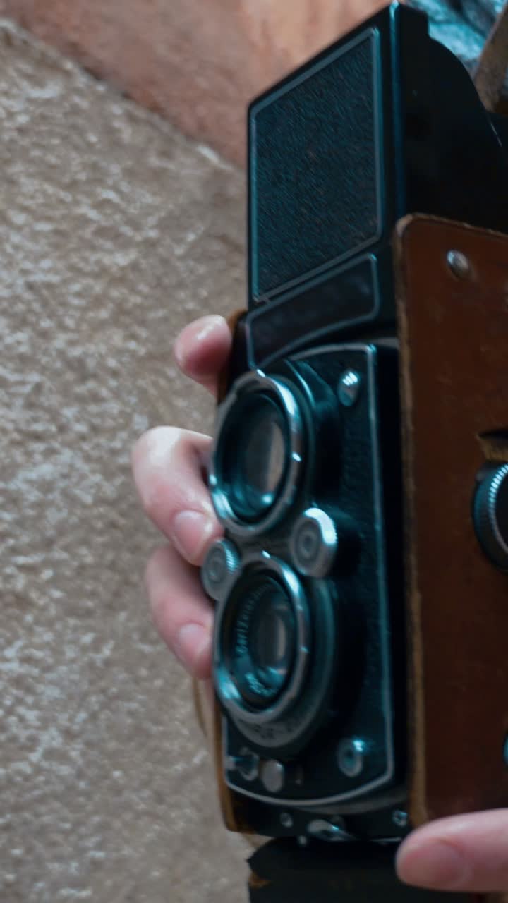 Vintage camera and bracelet