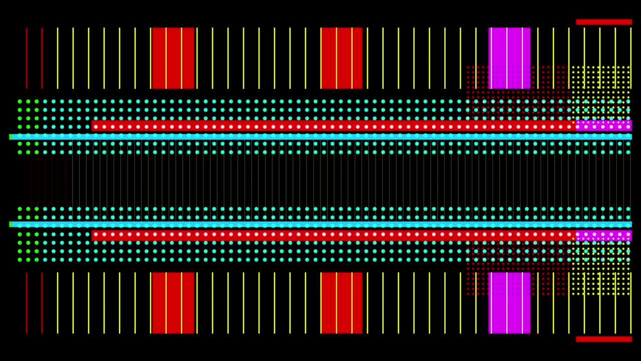 4k líneas abstractas de parpadeo en bucle 1