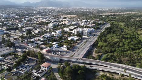 Drone-footage-of-Los-Cabos-Estuary-in-San-Jose-Del-Cabo-aerial-of-the-city-right-beside-Reserva-Ecologica-Baja-California-Sur-Mexico