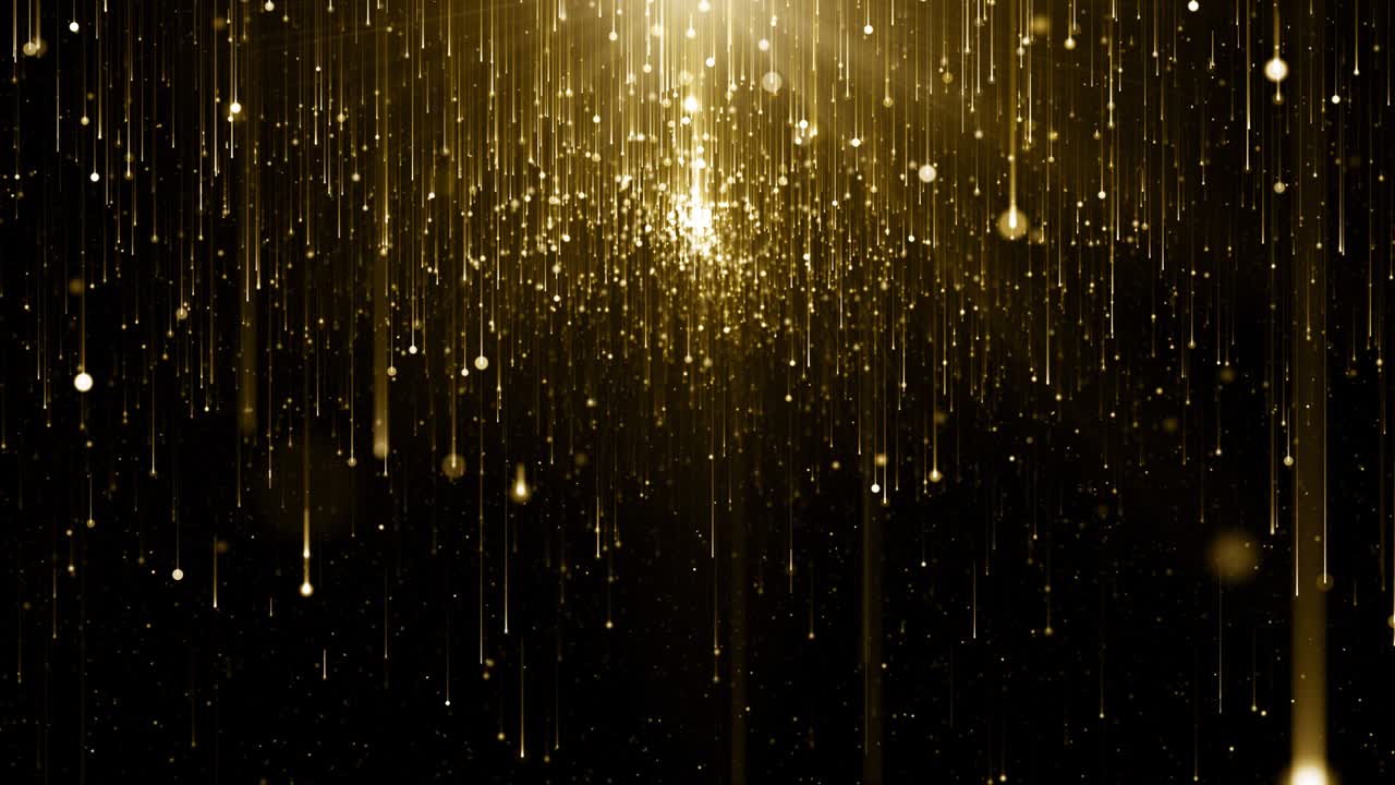 입자 금 반이는 보케상 먼지 추상적인 배경 루프