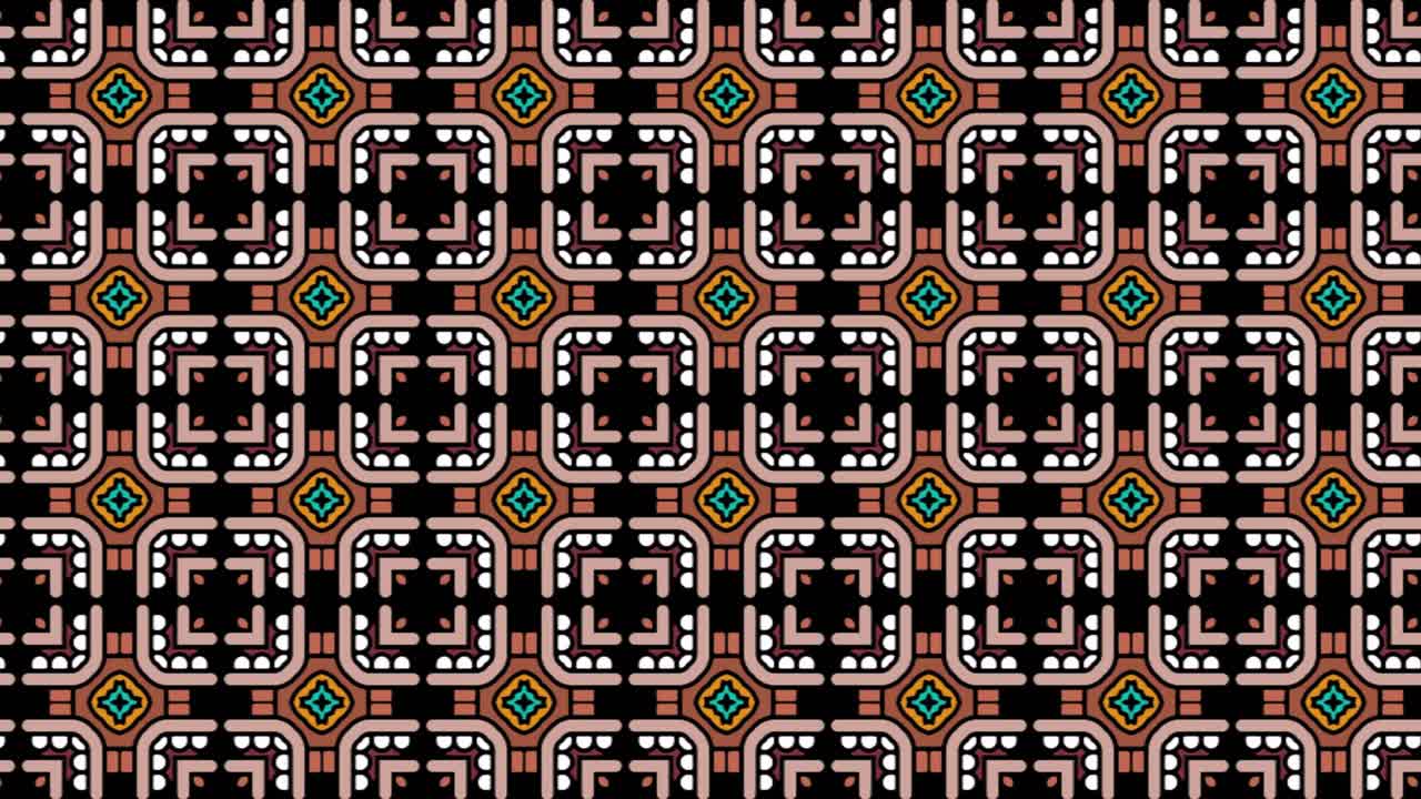 patrones de mosaico simétricos para el diseño y la animación de fondos que se desplazan hacia la derecha