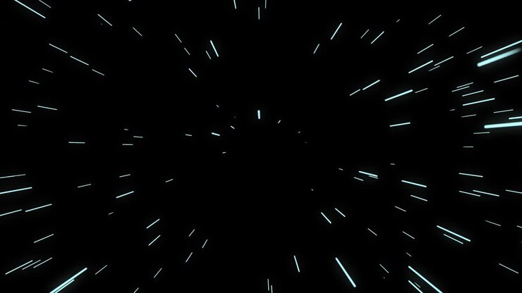 Through space in a interstellar travel entering in light speed phase