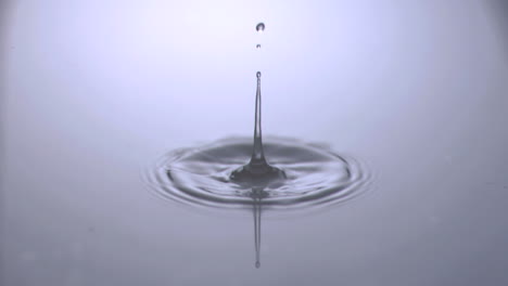 water drop falling in super slow motion