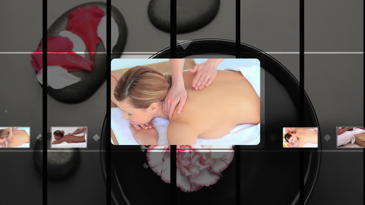 selección a mano de clips sobre balnearios