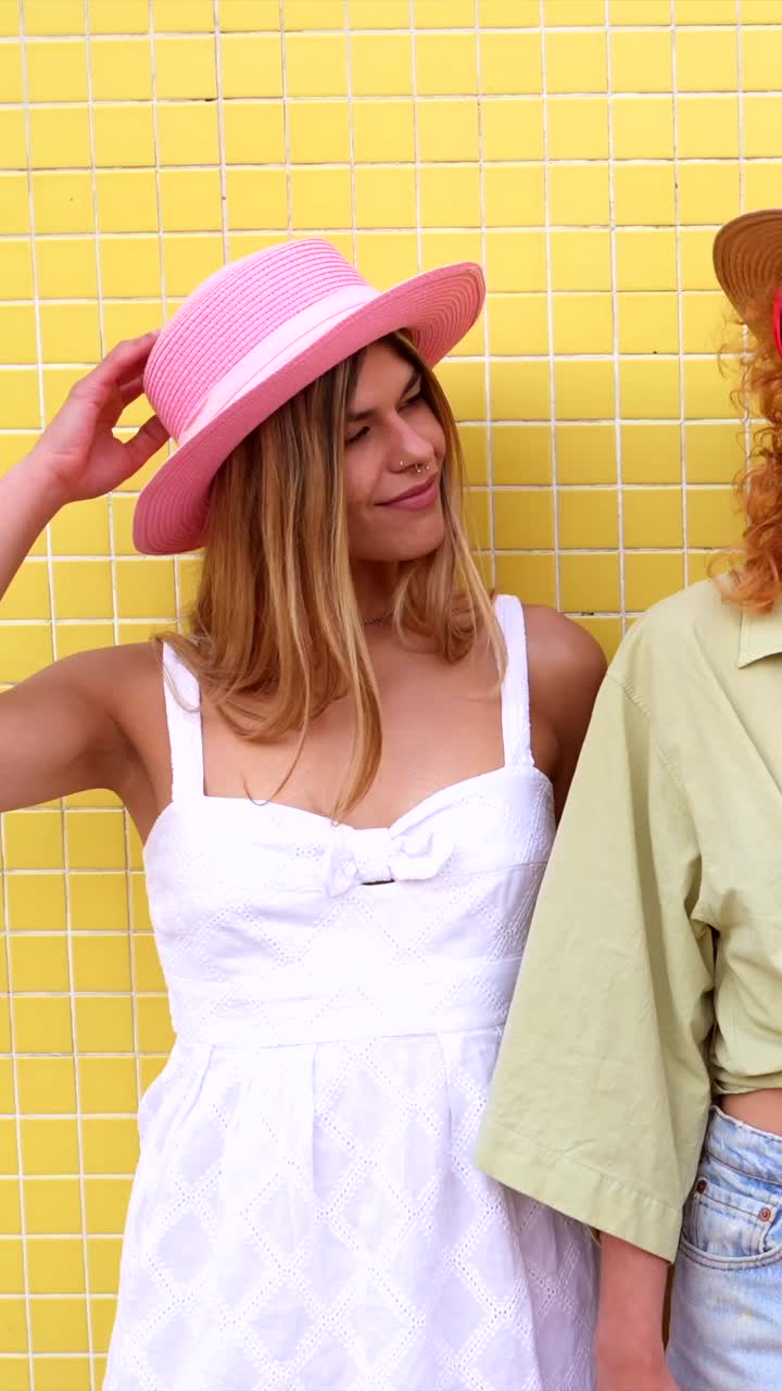 Group of women posing in summer outfits